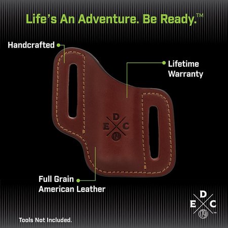 1791 Everyday Carry Leather Sheath for S/M Multitool & Easy-Slide Belt Attachment WEB-ST-ES-SLC-CHN-R